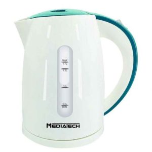 MediaTech Kettle, 1.7 Liters, 2200W - White - Mt-K199