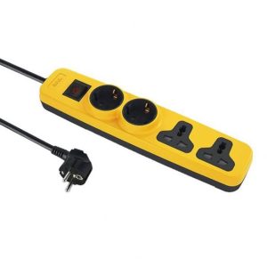 I Lock Power Strip 4 Outlets Sockets (2 Schuko + 2 Universal) 2M