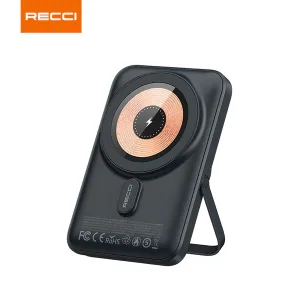 Recci 15W 10000mAh Magnetic Power Bank blue