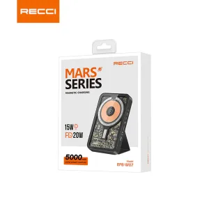 Recci Mars Transparent Magnetic Power Bank 5000mAh