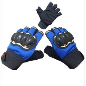 Half Finger Gloves for Bikers and Motorcycle Riders, Rough for Better Control and Gym Training