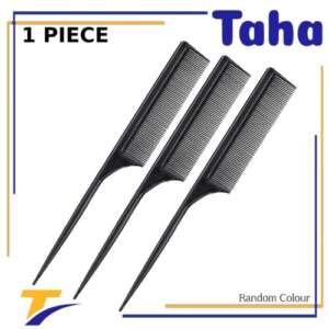 Taha Offer Thin Tapered Comb for Precise Sectioning and Curling - 1 Piece