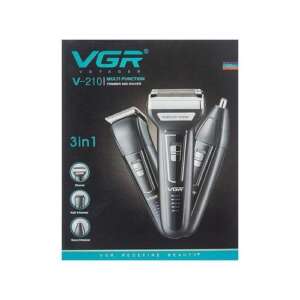 VGR V-210 Multi-Function 3-in-1 Shaver & Trimmer - Professional Grooming Kit For Men
