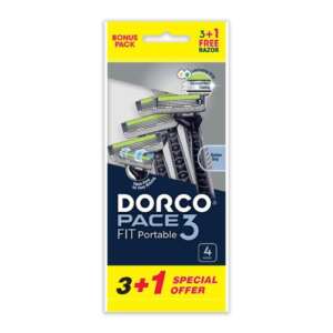 Dorco First Triple Blades Razors PACE 3 FIT 3+1P