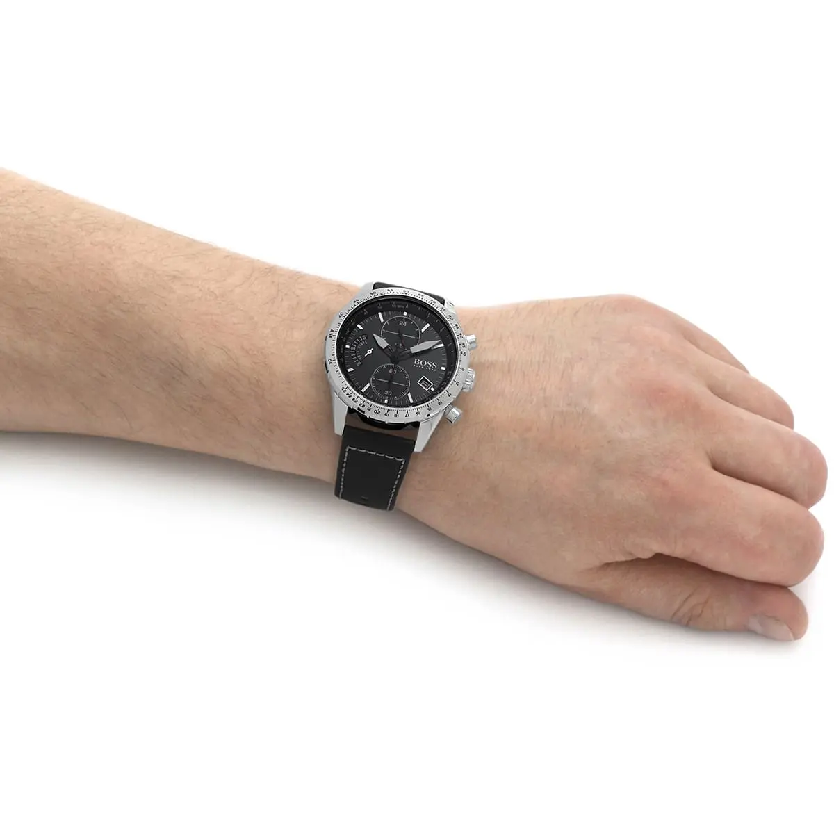 1513853-hugo-boss-watch-men-black-dial-leather-strap-quartz-battery-analog-chronograph-pilot-edition-chrono_11