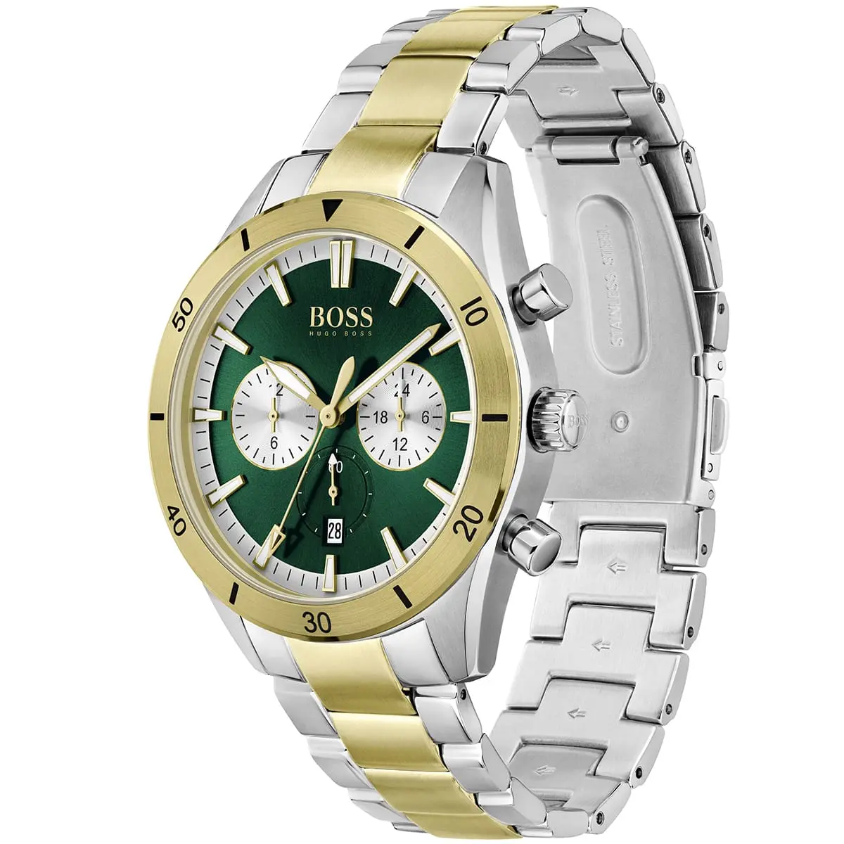 1513872-hugo-boss-watch-men-green-dial-metal-stainless-steel-silver-gold-strap-quartz-battery-analog-chronograph-santiago_2