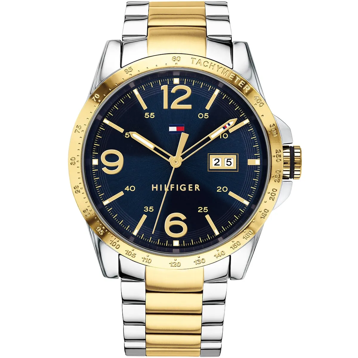 1791453-tommy-hilfiger-watch-men-blue-dial-metal-stainless-steel-silver-gold-strap-quartz-battery-analog-three-hand-ken