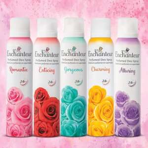 Enchanteur Romantic Perfumed Deodorant With 24 Hours Odour Protection, 150ml