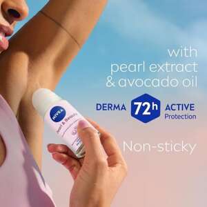 NIVEA Antiperspirant Roll-on for Women, Pearl & Beauty Pearl Extracts, 50ml