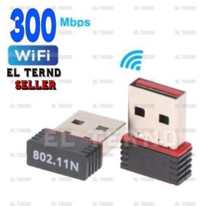 Flink Mini USB2.0 Wireless WiFi Adapter 300Mbps 802.11N For LAN, PC, Laptop From EL-TERND - Black