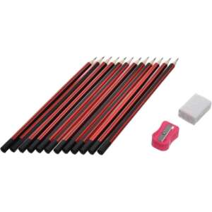 M&G Chenguang Pencil Case, HB,12 Pcs + free eraser and sharpener No: AWP308D7