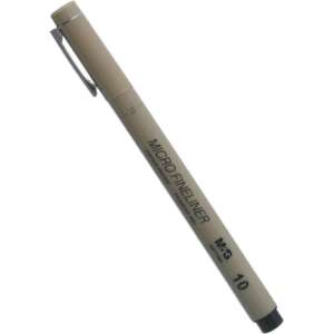 M&G Chenguang Micro Fineliner Pen, 1.0 mm Ultra-Micro Tip for Ultra-Precise Art - Black - No:ASPT7980