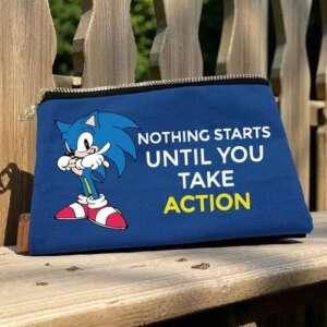 Multipurpose Zipper Case Travel, Accessories Organizer, School pencil case, Stationery Holder,Blue, We print your gift, gift for boys