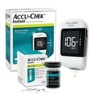 ACCU CHEK Instant Wireless Blood Glucose Monitoring System + Free 60 Check Strips