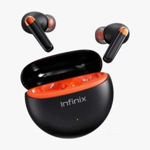 Infinix XE26 White V5.3 Bluetooth Earbuds, AI ENC Clear Calls & Sound with 4 Mics, ENC Noise Cancellation, 28 hrs Battery Life, 40/500 mAh, IPX4 Water Resistant