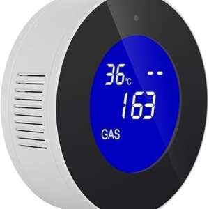 Gas sensor Leak Detector, For Tuya Smart WiFi, High Precision Sensor, LCD Temperature Display, Solenoid Valve Function, Gas Alarm Gas Liquefied Gas Leak Detector