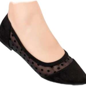 Women's Lace Flat Shoes_Black