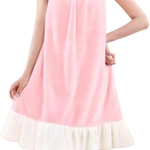 Soft Wrap Towel Full Length Women Elastic Wearable Towel Dress Water Absorbent Bath Beach Spa Gym Towel Wrap Strappy Dress Bathrobes Soft Elastic Bathing Shower Cover Up