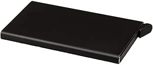 Smart Wallet and Card Holder with RFID Blocking Technology 6 Cards Stink Out with One Click, Aluminum, Unisex, Black