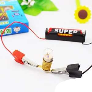 Science Experiment Electric Circuit Kit Diy School Science Set With Light Bulb Components For Physics Learning Hands‑On Electrical Projects Students Educational Teaching Materials