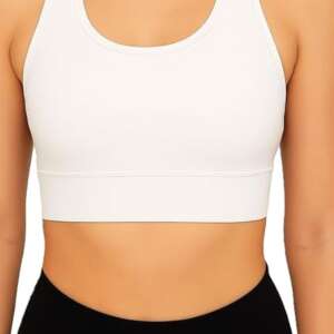 NOOS Women's Racerback Design Workout Activewear Athletic Crop Tank Top