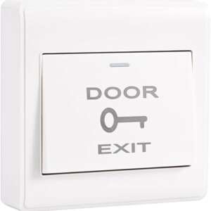 Push to Exit Button for Door Access Control System ABS Material NO/COM Output Square Classic Shape