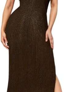 Side Slit Off Shoulder Long Evening Dress