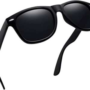 Classic Black Brown Sunglasses - Dark Lens Rectangular - UV Protection