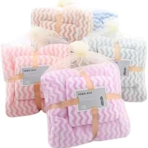 Luxury Doll Bashkir Set - 2 Pieces (Big Bashkir 140x70 + Towel 75x35) Super Absorbent Material