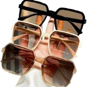 3pcs Square Minimalist Classic Eyeglasses, Fashion & Versatile Style