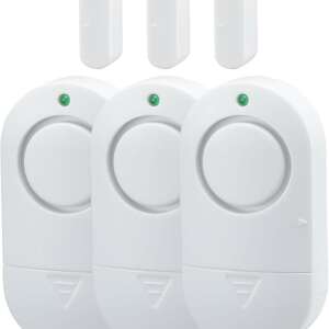 Door Window Alarm, Toeeson 120 DB Window Chime Alarms for Home, Door Alarms for Kids Safety, 3 Pack White