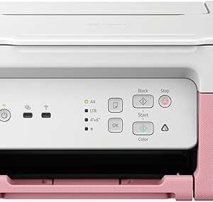 Canon PIXMA G3430 Wireless Colour 3-in-1 Refillable MegaTank Printer, Pink, 3 years official Warranty