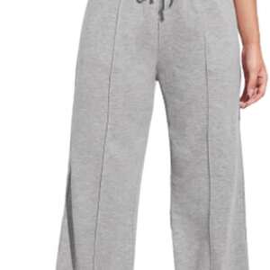 Sport Sweatpants Wide Leg With Line – High Waist - Side Pockets Drawstring Pants Women Sports wear