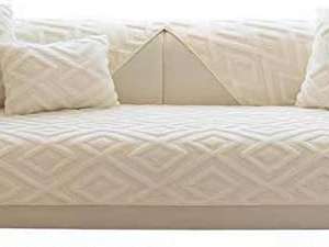 Generic Living Room Furniture Set, 195x90cm Sofa, 150x90cm Sofa, 2 Chairs, 7 Cushions, Cream .Br