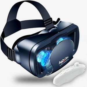 VR Headset Virtual Reality Glasses Compatible with Phone/Android New Goggles for Movies Compatible 5-7 Inch Soft Comfortable Adjustable Distance