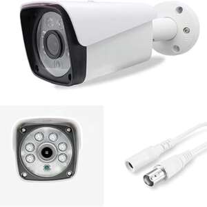 Outdoor Security Camera, Bullet Style, IP67 Weatherproof, White
