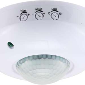 Greluma 1PC Ceiling Mount Presence Sensor, PIR Motion Sensor Switch 220-240V, High Sensitivity Motion Sensor Light Switch, 6m 360° Detection Range