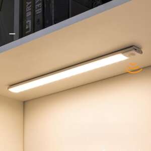Closet Lights, LED Under Cabinet Lighting, Wireless Motion Sensor Night Light - USB Rechargeable, Cool White,with magnetic double sided tape for Stairs/Kitchen/Drawer (30cm-1pc)