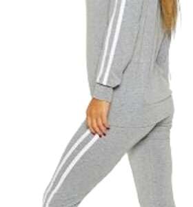 MIZAYA Women's Athletic Set - Zipper Hoodie + Sweatpants with Pockets - Fashion Comfortable Design for Girls and Women