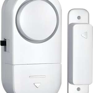 Wireless Door Window Alarm with Magnetic Sensor, Powerful 120dB Anti-Theft Security Alarm, Easy to Install Smart Home Security System, Perfect for Home, Garage, Office, Hotel, Apartment (1)