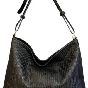 SMSUMH STORE Women's Shoulder Bag Large Embossed Leather Women Shoulder Bag with Woven Pattern with Adjustable Strap Elegant Fashion