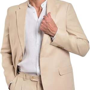 DALYDRESS Men Fancy Regular Fit Linen Suit Blazer DDMxx001599 Blazer