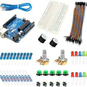 Beginners Complete Kit Compatible with Arduino & DIY Projects — Build Fun Projects with LEDs, Buttons, Potentiometer, Buzzer & Breadboard — Start Coding and Electronics Today