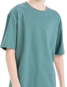 DeFacto Boys Oversize Fit Crew Neck Short Sleeve Casual Knitted Short Sleeve T-Shirt B5927A8 Short Sleeve T-Shirt