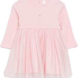 LC WAIKIKI Crew Neck Long Sleeve Baby Girls' Dress