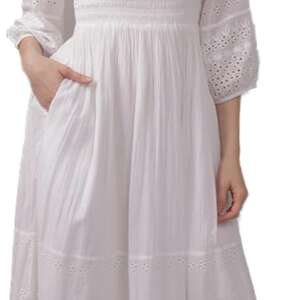 American Eagle Women's Puff Sleeve Smocked Midi Dress