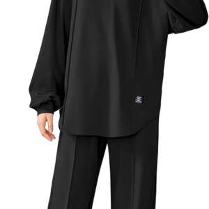 Romba Women's Athletic Set – Soft and Comfortable Cotton Material Wrinkle & Pilling Resistant – Romba Girls & Women Hooded Sports Trung