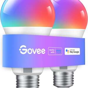 Govee RGBWW Smart Bulbs, 54 Dynamic Scenes, Colour Changing WiFi Bulbs, 16 Million DIY Colors WiFi and Bluetooth Bulbs Work with Alexa, Google Assistant Home App, 2 Pack