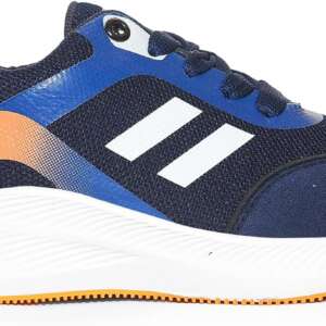 Men's Sportive Knit Sneakers – Stylish Printed Design Navy Blue, 45 EU
