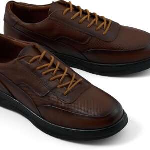 Men's Smart Casual Lace up Shoes – Premium Natural Leather | Ultra-Comfort & Style